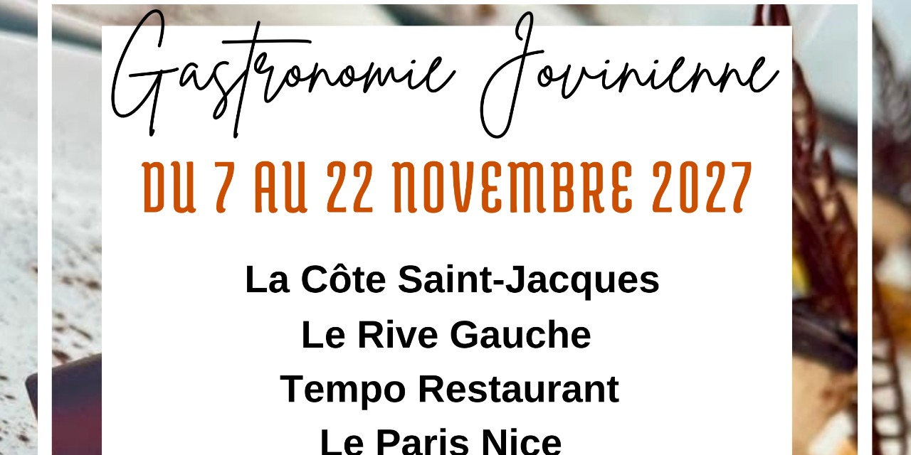 Semaine de la gastronomie du 7 au 22 novembre inclus
