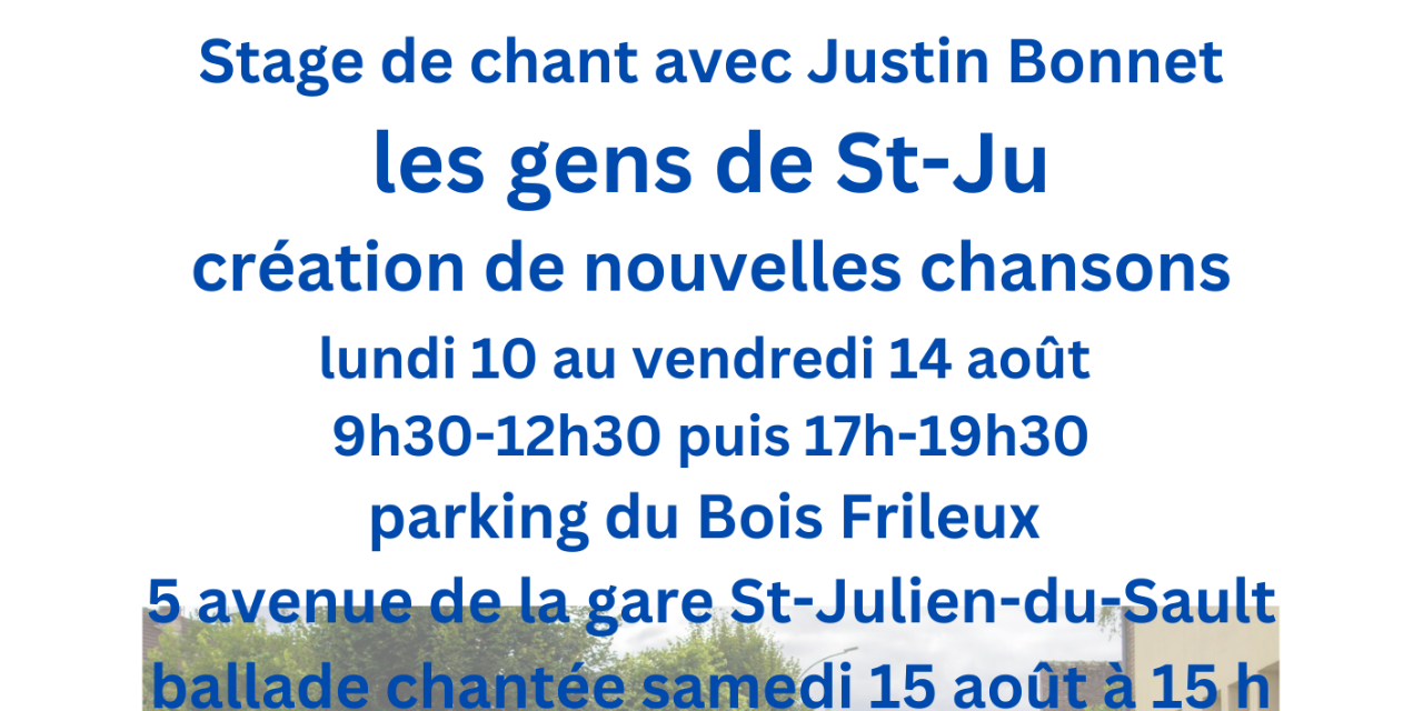 Stage de chant