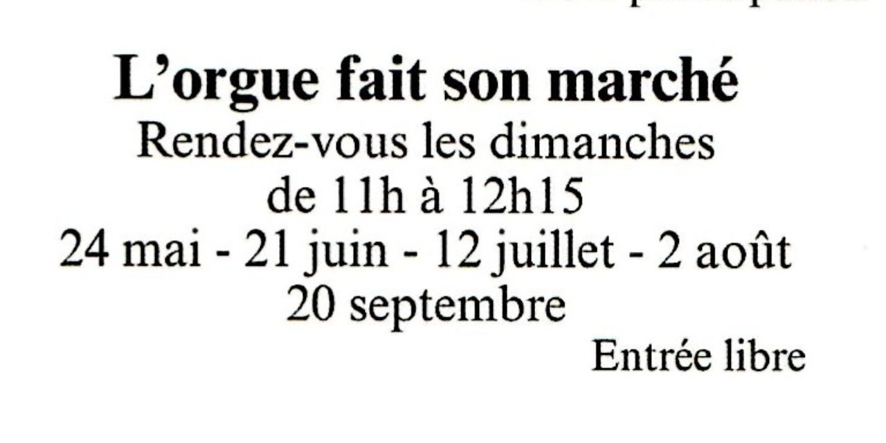 L'orgue fait son marché