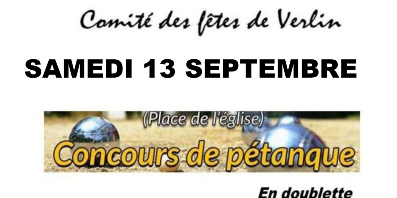 Concours pétanque