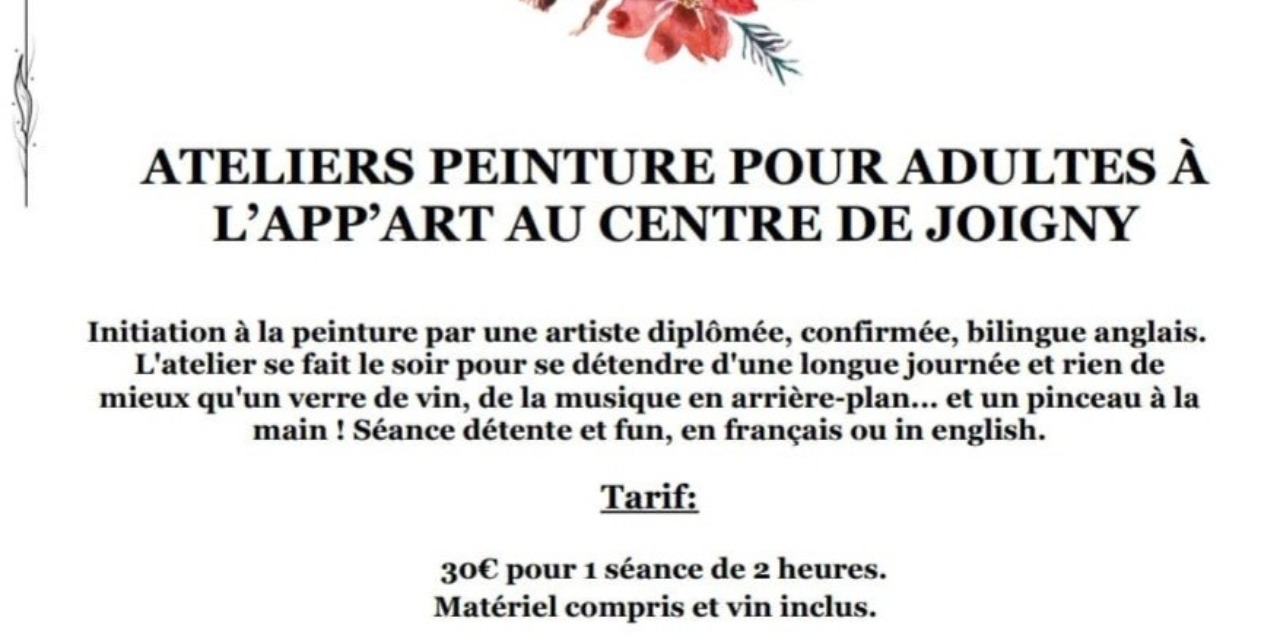 Atelier peinture pour adultes