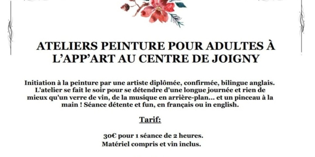 Atelier peinture pour adultes