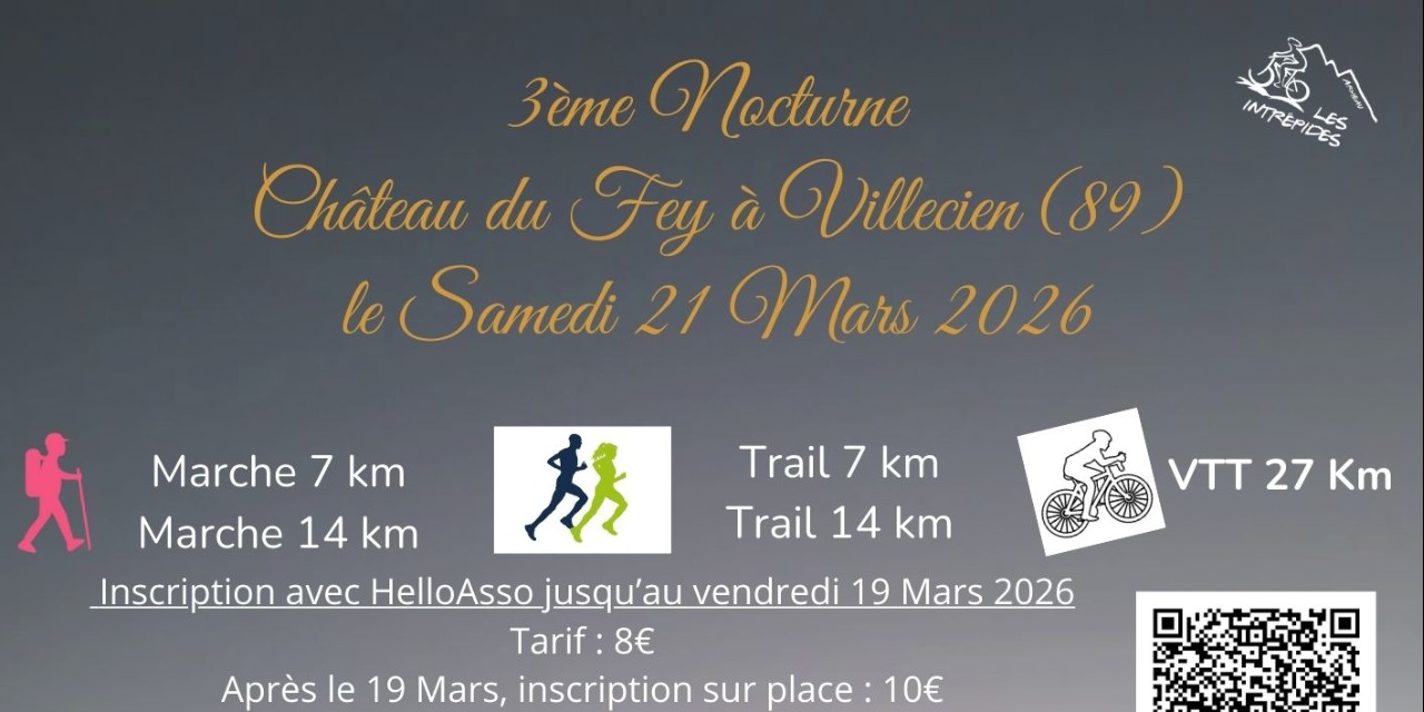 Marche / Trail / VTT 3e NOCTURNE