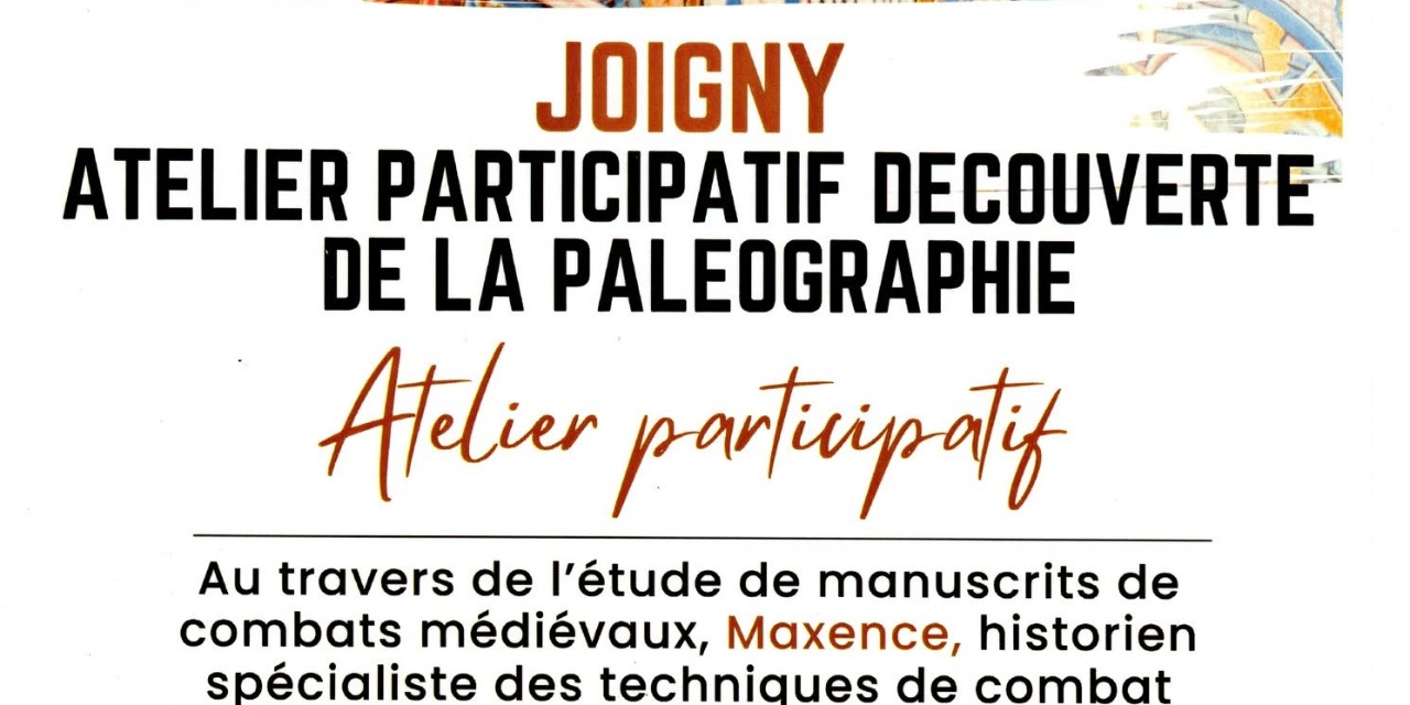 Atelier découverte paléographie