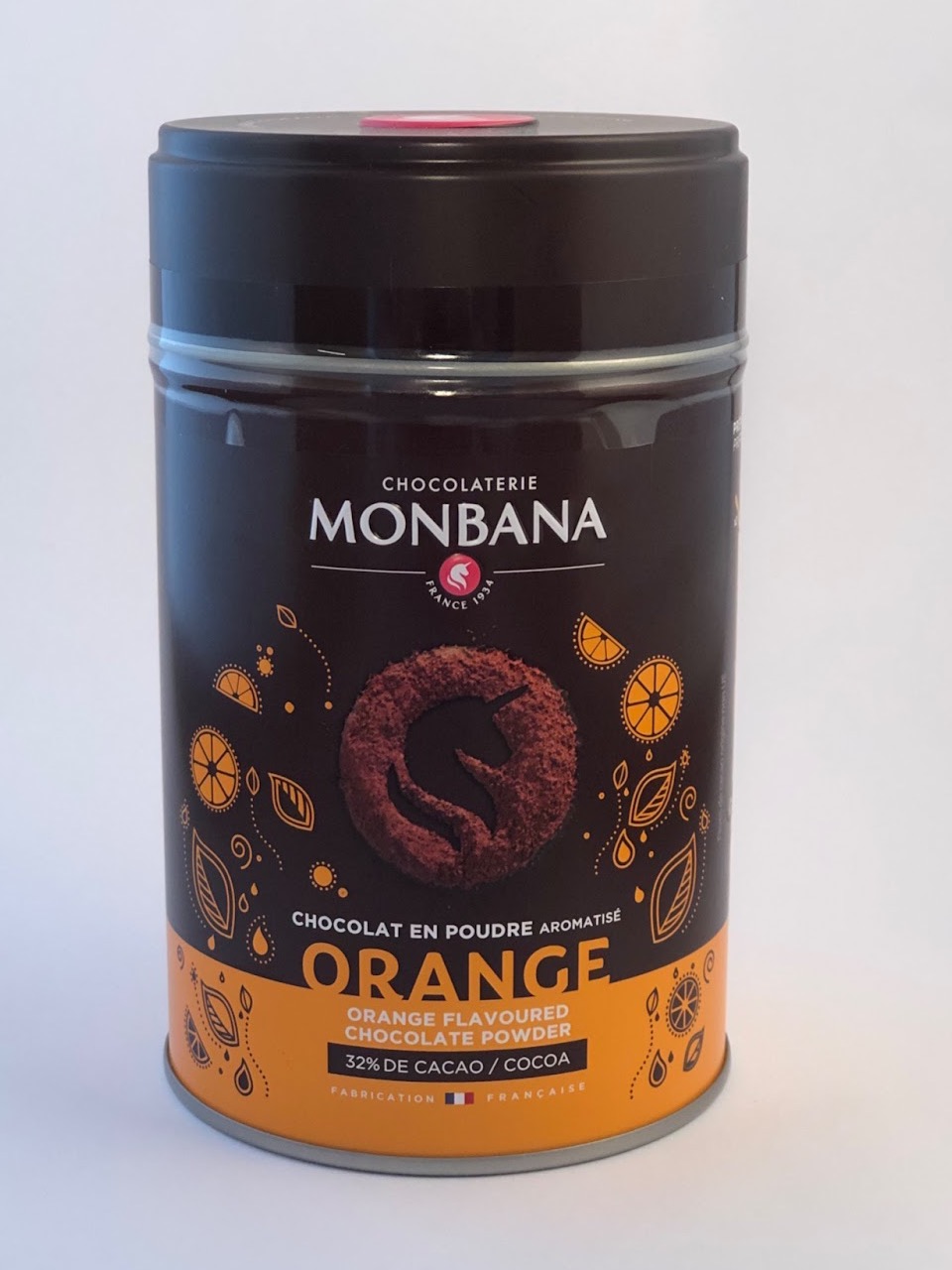 Chocolat en poudre aromatisé orange Monbana - 250g