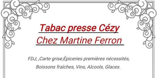 Tabac Presse Cézy Martine