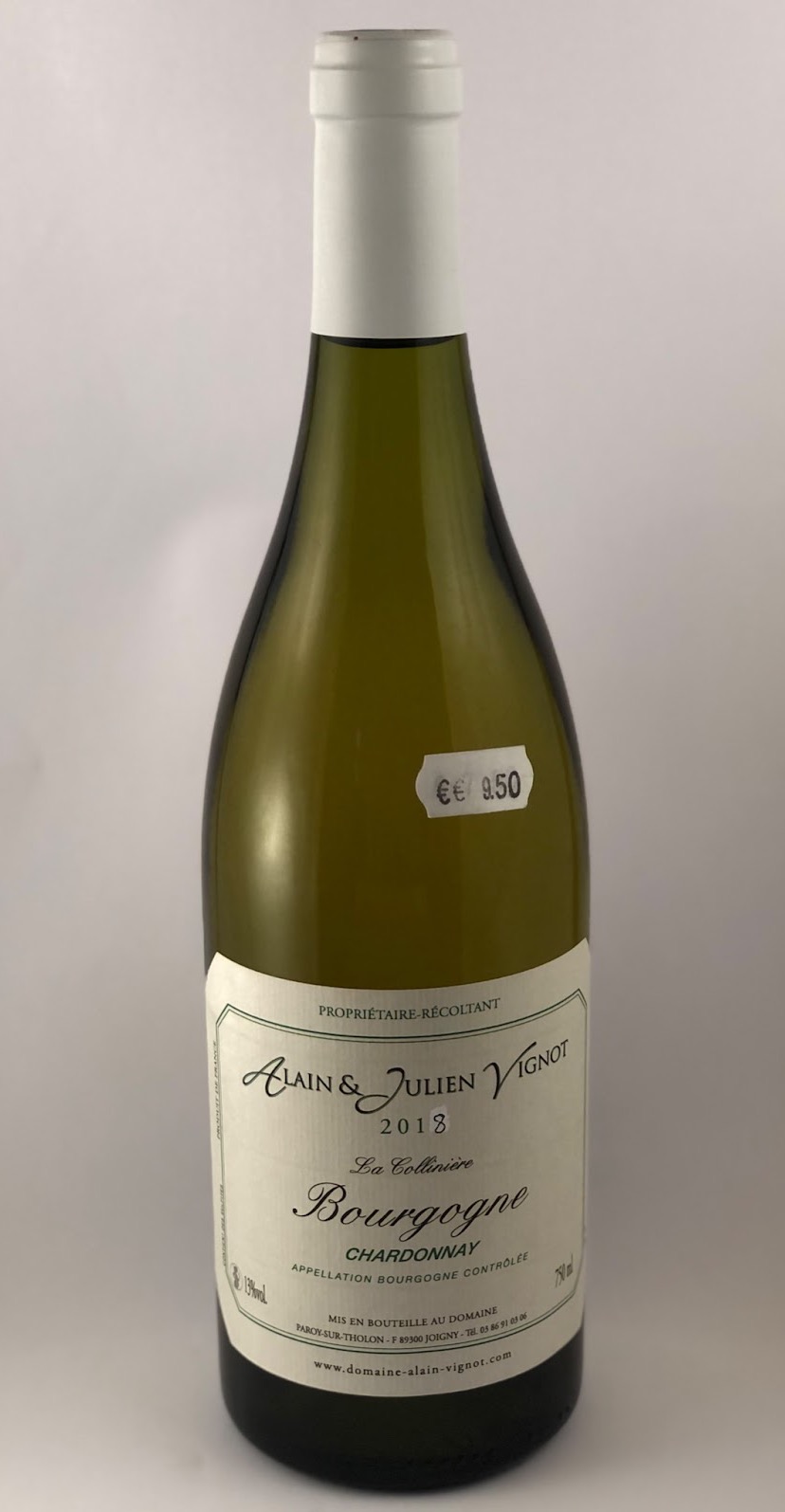 Vin blanc Alain & Julien Vignot Bourgogne Chardonnay ABC – 13% - 750 ml