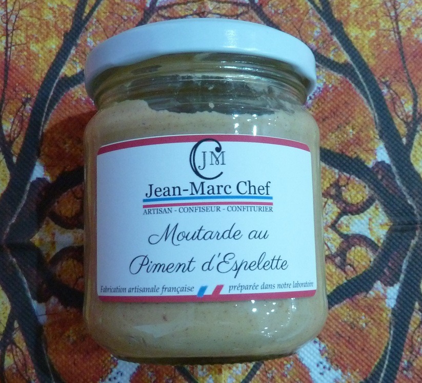 Moutarde au Piment d'Espelette Jean-Marc Chef - 180g