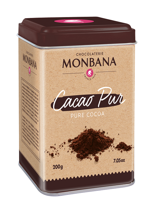 Chocolat en poudre "Cacao Pur" Monbana - 200 g