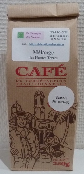 Café "Mélange des Hautes Terres" Bio - 250 g